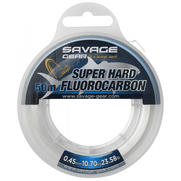 Флюорокарбон Savage Gear Super Hard 50m 0.45mm 10.70kg Clear