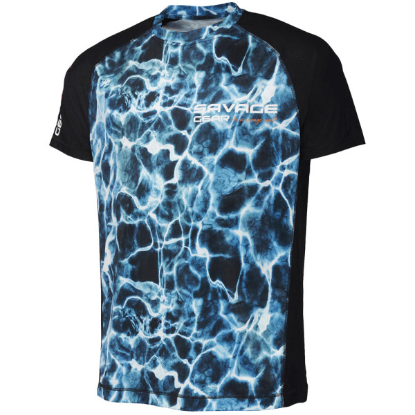 Футболка Savage Gear Marine UV T-Shirt S ц:sea blue