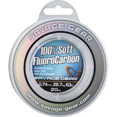 Флюорокарбон Savage Gear Soft Fluorocarbon 50m 0.22mm 3.5kg Clear