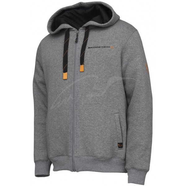 Реглан Savage Gear Classic Zip Hoodie XL к:grey melange