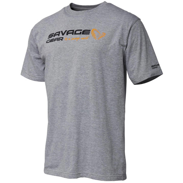 Футболка Savage Gear Signature Logo T-Shirt XL к:grey melange