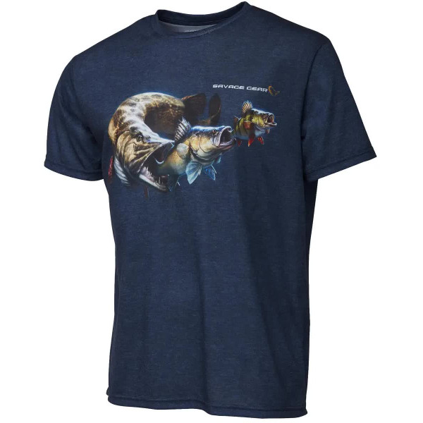 Футболка Savage Gear Cannibal T-Shirt XL ц:blue