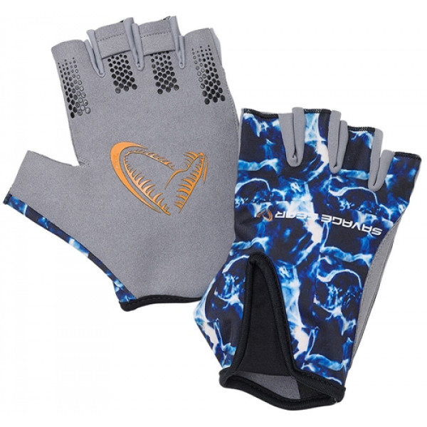 Рукавиці Savage Gear Marine Half Glove L к:sea blue