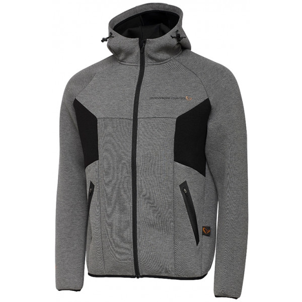 Реглан Savage Gear Tec-Foam Zip Hoodie L ц:dark grey melange