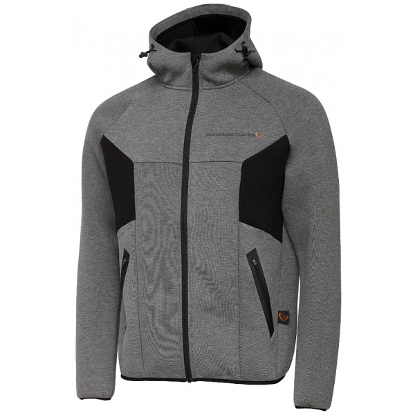 Реглан Savage Gear Tec-Foam Zip Hoodie L к:dark grey melange