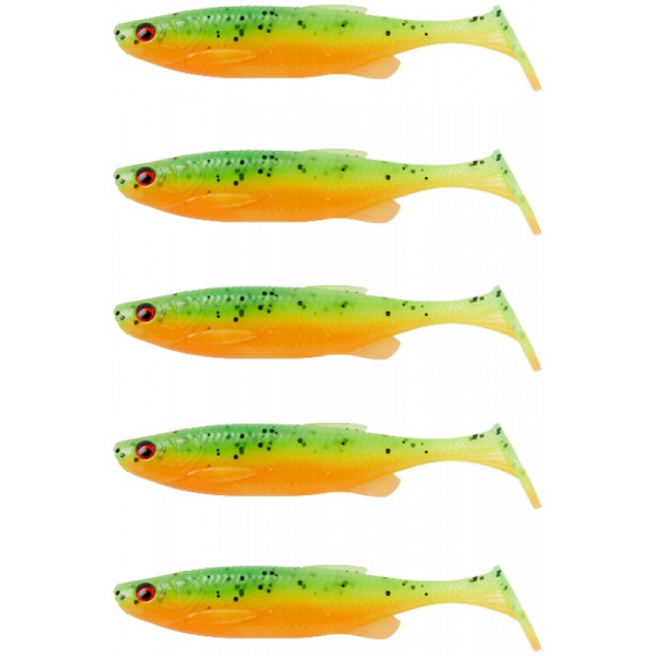 Силікон Savage Gear Fat Minnow T-Tail 75mm 5.0g Firecracker (5 шт/уп)