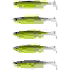 Силікон Savage Gear Fat Minnow T-Tail 90mm 7.0g Green Pearl Yellow (5 шт/уп)