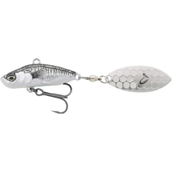 Тейл-спінер Savage Gear 3D Sticklebait Tailspin 65mm 9.0g Black Silver