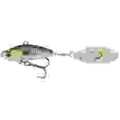 Тейл-спінер Savage Gear 3D Sticklebait Tailspin 65mm 9.0g Green Silver Ayu