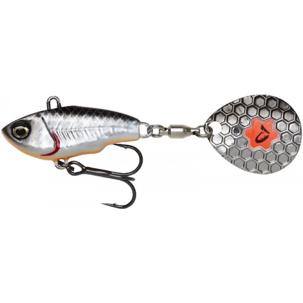 Тейл-спінер Savage Gear Fat Tail Spin 65mm 16.0g Dirty Silver