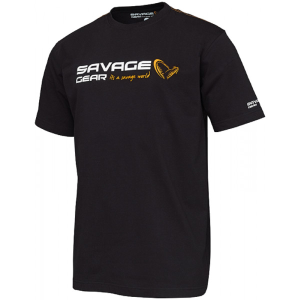 Футболка Savage Gear Signature Logo T-Shirt L к:black ink