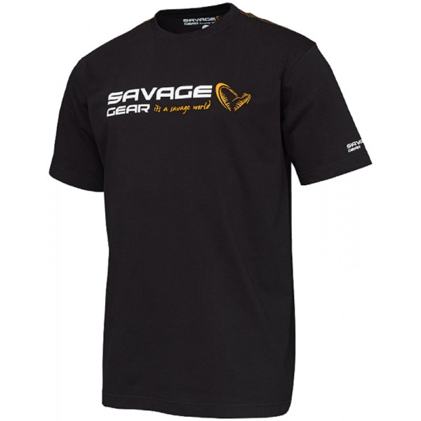 Футболка Savage Gear Signature Logo T-Shirt S ц:black ink