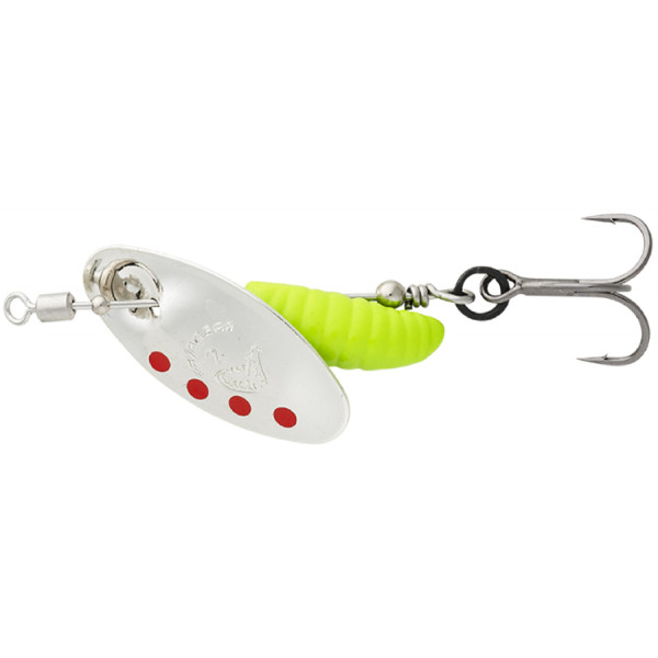 Блесна Savage Gear Grub Spinners #0 2.2g Silver Red Lime