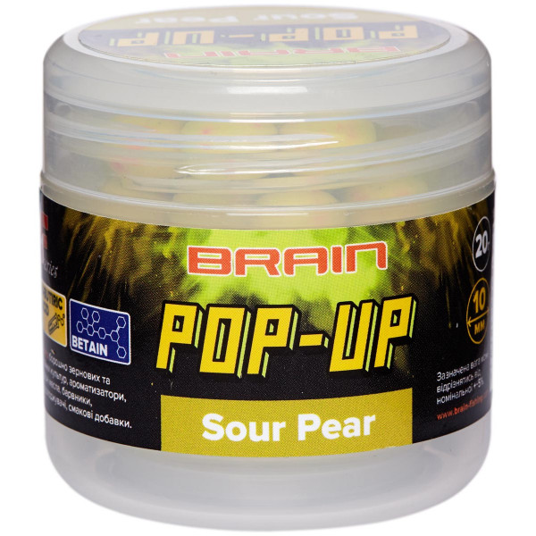 Бойли Brain Pop-Up F1 Sour Pear (груша) 10mm 20g