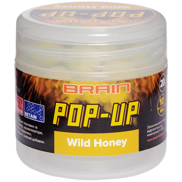 Бойлы Brain Pop-Up F1 Wild Honey (мёд) 10mm 20g