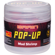 Бойли Brain Pop-Up F1 Mad Shrimp (креветка/спеції) 12mm 15g Бойли Brain Pop-Up F1 Mad Shrimp (креветка/спеції) 12mm 15g