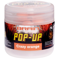 Бойли Brain Pop-Up F1 Crazy Orange (апельсин) 12mm 15g Бойли Brain Pop-Up F1 Crazy Orange (апельсин) 12mm 15g