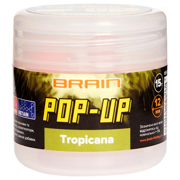 Бойли Brain Pop-Up F1 Tropicana (манго) 10mm 20g