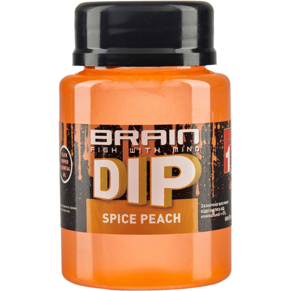 Дип для бойлов Brain F1 Spice Peach (персик/специи) 100ml