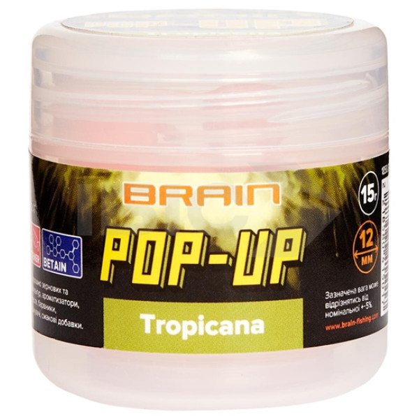Бойлы Brain Pop-Up F1 Tropicana (манго) 8mm 20g