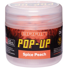 Бойли Brain Pop-Up F1 Spice Peach (персик/спеції) 12mm 15g Бойли Brain Pop-Up F1 Spice Peach (персик/спеції) 12mm 15g