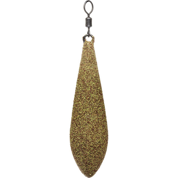 Грузило Brain Long Cast текстуроване покриття "Muddy Green" 70g