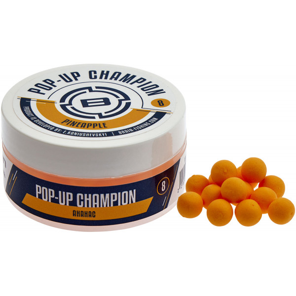 Бойлы Brain Champion Pop-Up Pineapple (ананас) 10mm 34g