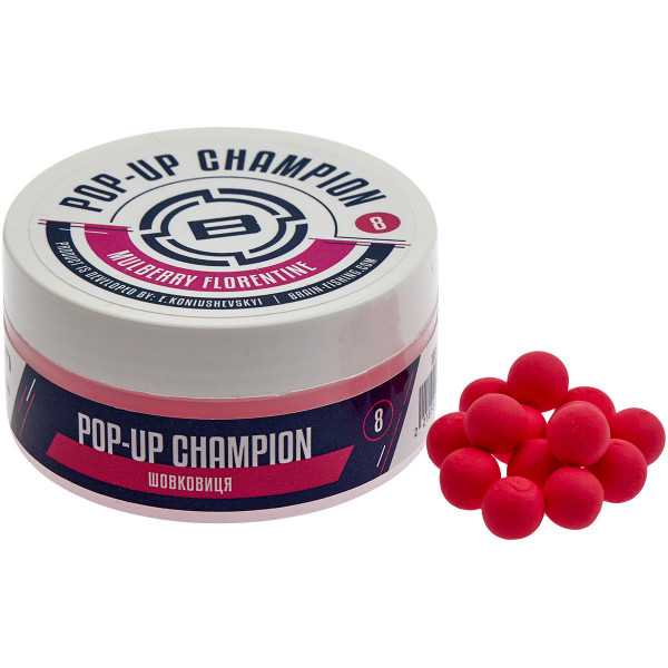 Бойлы Brain Champion Pop-Up Mulberry Florentine (шелковица) 12mm 34g