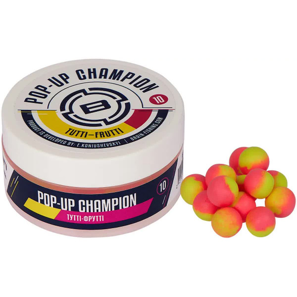 Бойлы Brain Champion Pop-Up Tutti- Frutti (тутти-фрутти) 10mm 34g