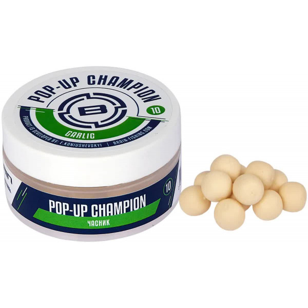 Бойлы Brain Champion Pop-Up Garlic (чеснок) 12mm 34g