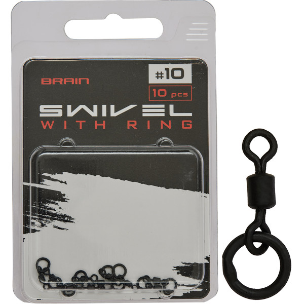 Вертлюжок Brain Swivel With Ring #10 (10 шт/уп) SGCA-8013-10 Вертлюжок Brain Swivel With Ring #10 (10 шт/уп) SGCA-8013-10