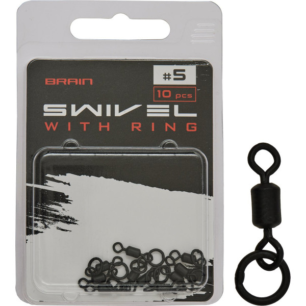 Вертлюжок Brain Swivel With Ring #5 (10 шт/уп) SGCA-8013-5 Вертлюжок Brain Swivel With Ring #5 (10 шт/уп) SGCA-8013-5