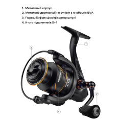 Катушка Brain Apex 20 4000 5+1BB 5.0:1