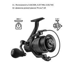 Катушка Brain Scout SE-B 5000S 8+1BB 4.9:1 Black