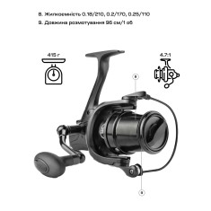Катушка Brain Distanza 5000S 9+1BB