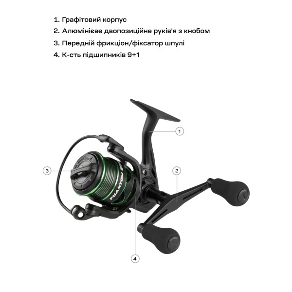 Котушка Brain Phantom Match/Bolo Double Handle 1000 9+1BB