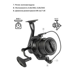 Катушка Brain Apex Carp Big Pit 8000 6+1BB
