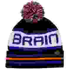 Шапка Brain Black/White/Violet One size ц:фиолетовый