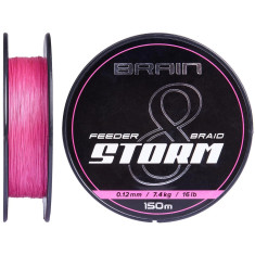 Шнур Brain Storm 8X (pink) 150m 0.16mm 25lb/11.1kg Шнур Brain Storm 8X (pink) 150m 0.16mm 25lb/11.1kg