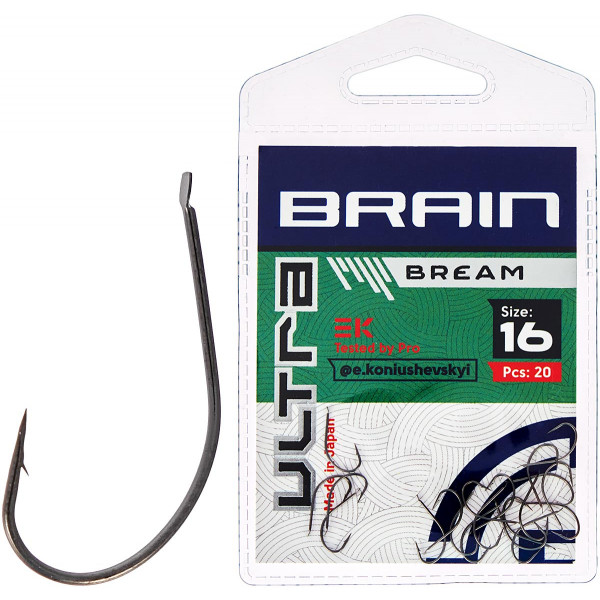 Крючок Brain Ultra Bream #16 (20шт/уп)