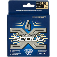 Шнур Brain Scout 4X 150m (camo) 0.100mm 5.8kg
