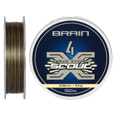 Шнур Brain Scout 4X 150m (camo) 0.148mm 8.6kg