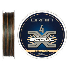 Шнур Brain Scout 4X 150m (camo) 0.183мм 11.9kg