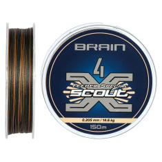 Шнур Brain Scout 4X 150m (camo) 0.205мм 14,6kg