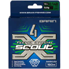 Шнур Brain Scout 4X 150m (deep green) 0.148mm 8.6kg