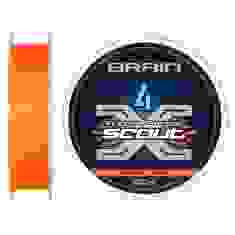 Шнур Brain Scout 4X 150m (fluoro Orange) 0.080mm 4.4kg