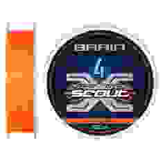 Шнур Brain Scout 4X 150m (fluoro Orange) 0.100mm 5.8kg