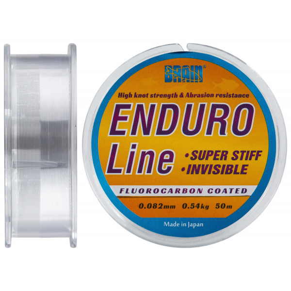 Line Brain Enduro 50 m 0.082 mm # 0.25, 0.54 kg, 1.2 lb, color: smoke