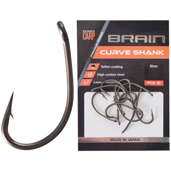 Гачок Brain Curve Shank #1 (8 шт/уп)