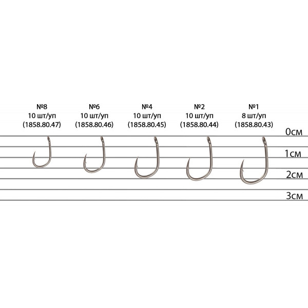 Крючок Brain Sting Classic Wide Gape #2 (10 шт/уп)